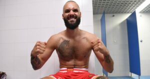 Evan-Fournier-Real-Madrid-Olympiacos-Game-4-locker-room-hyped