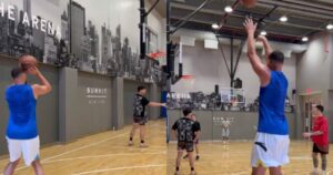 Klay-Thompson-Mavericks-72-threes-in-a-row