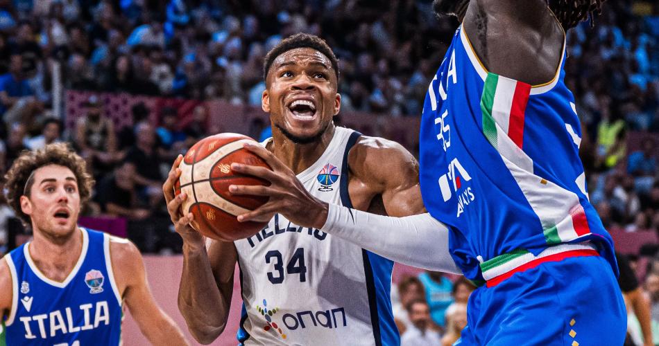 Ελλάδα – Ιταλία 75-66: Εθνική με… Γιάννη, τσαμπουκά και πλώρη για πρωτιά!