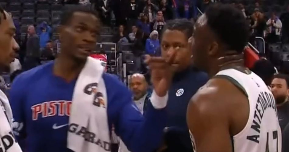 Jalen-Duren-Thanasis-Antetokounmpo-Detroit-Pistons-Milwaukee-Bucks-confrontation