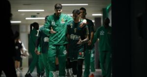 Juancho-Hernangomez-Panagiotis-Kalaitzakis-Panathinaikos-OAKA-tunnel