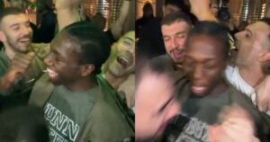 Rogkavopoulos-Nunn-Sloukas-Panathinaikos-Greek-Cup-party