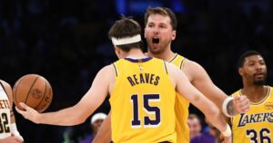 Austin-Reaves-Luka-Doncic-Los-Angeles-Lakers-Denver-Nuggets-hyped