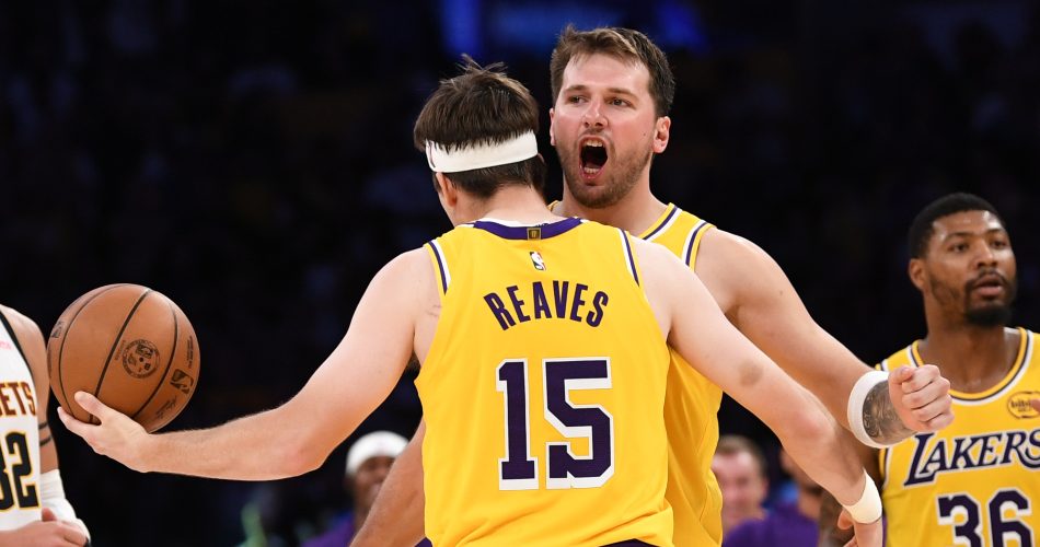 Austin-Reaves-Luka-Doncic-Los-Angeles-Lakers-Denver-Nuggets-hyped