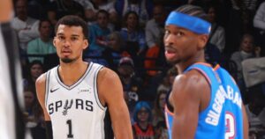 Victor-Wembanyama-Shai-Gilgeous-Alexander-Oklahoma-City-Thunder-San-Antonio-Spurs