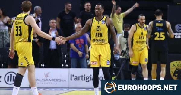 AEK beat Aris 102-99 and will face Olympiacos in the Greek League semifinals