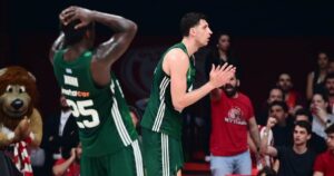 Kendrick-Nunn-Dinos-Mitoglou-Olympiacos-Panathinaikos-reaction