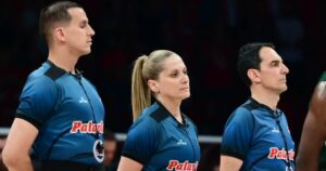 Giannis-Tsimpouris-Vaso-Tsaroucha-Giorgos-Katrachouras-Olympiacos-Panathinaikos-Game-1-referees