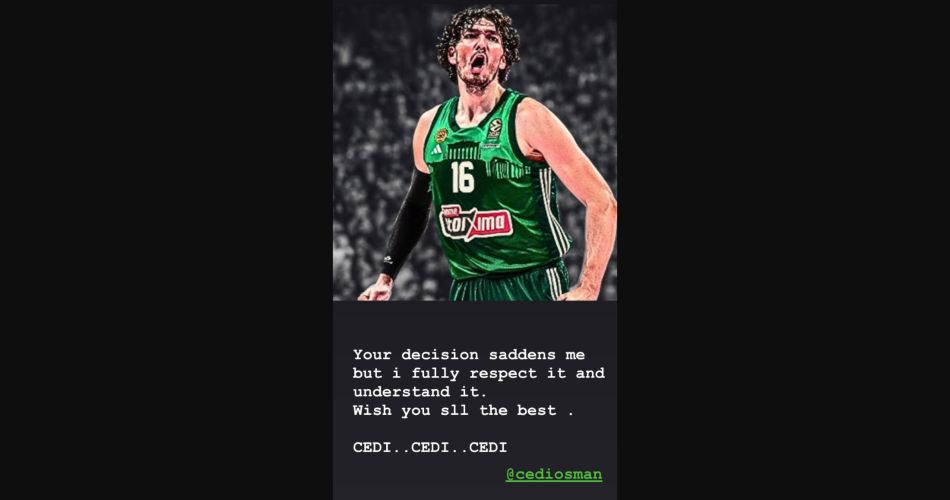 Cedi-Osman-Dimitris-Giannakopoulos-Panathinaikos-Instagram-story