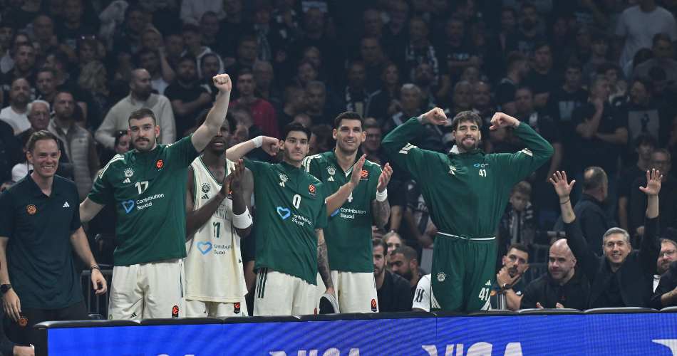 Partizan-Panathinaikos-bench-hyped