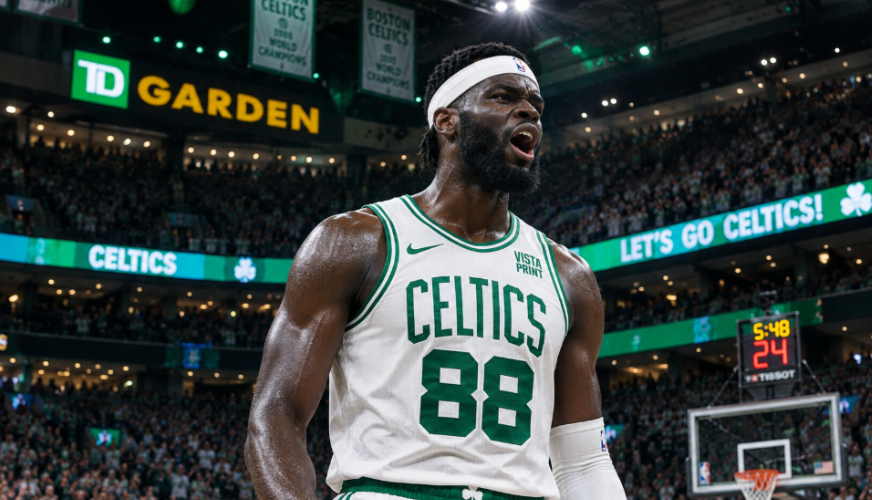 Neemias Queta, the Lisbon-born center whose 9.0 Win Shares in 2025-26 made up about 16% of Boston's 56 wins.